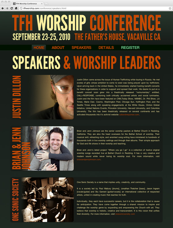 TFH Worship Conference Speakers